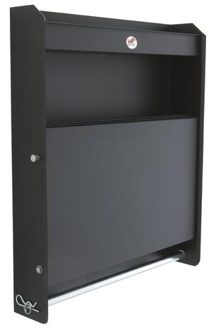 Storage Cabinet w/Folding Tray Black Powder Coated